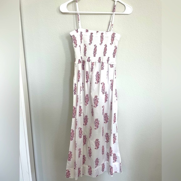 NWOT Beautiful J.crew Smocked Cotton Poplin Dress, Size XS - Picture 4 of 10